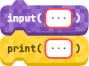 Bloques input y print de BloquePy