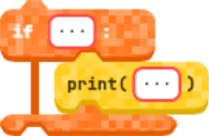 Bloque if conteniendo un bloque print